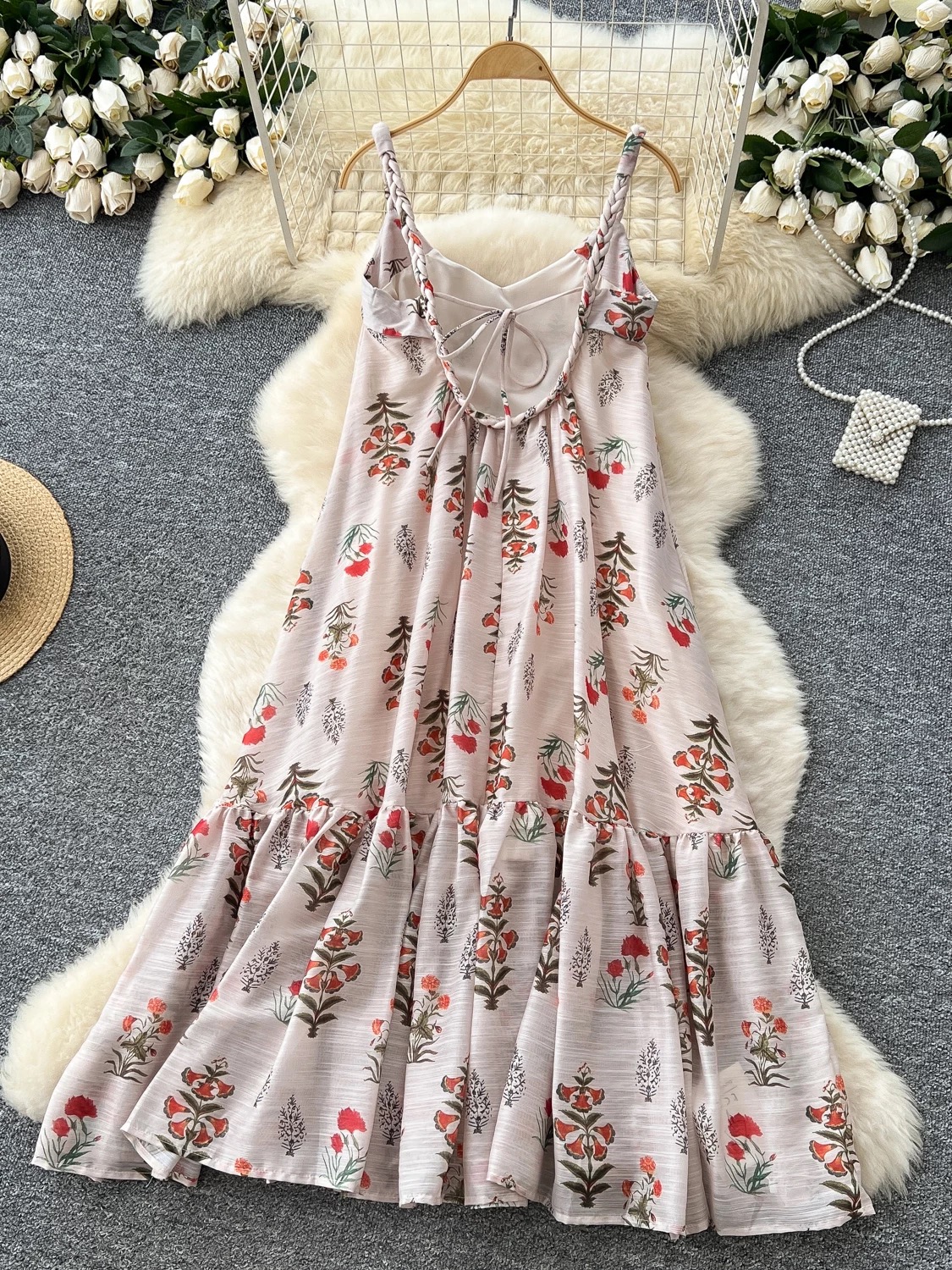 Taking slay notes floral dress CD755 images